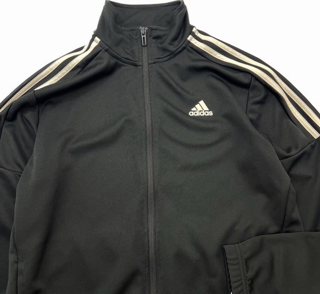 Rakuten - 【中古】adidas ☆ スタイリッシュ◎ ジャージ ジャケット トラックジャケット ブラック L 細身 スポーツ トレーニング 人気 アディダス■AL236