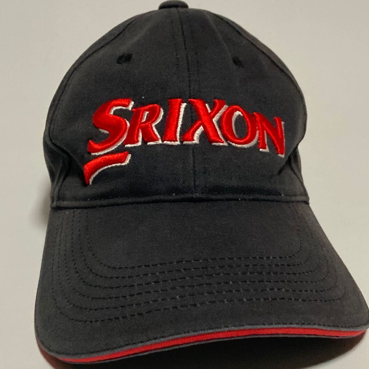 【中古】 SRIXON ☆ スリクソン ゴルフキャップ ブラック キャップ メンズ 57cm 通...