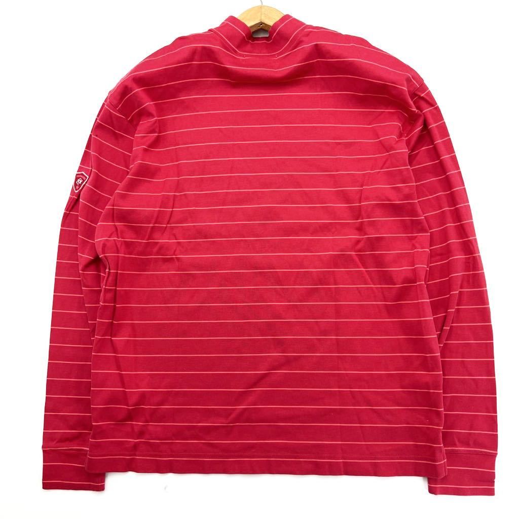 【中古】 ゾーイ ゴルフ ☆ ZOY GOLF ボーダー 長袖 Tシャツ ロングスリーブ ピンク...