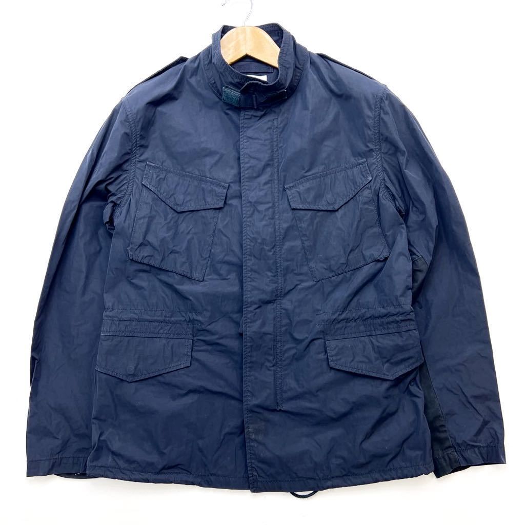 Rakuten - 【中古】ユナイテッドアローズ ☆ UNITED ARROWS M-65 ミリタリー ジャケット 袖部分ブラック 切り替え ネイビー S 洗練されたデザイン◎■S501