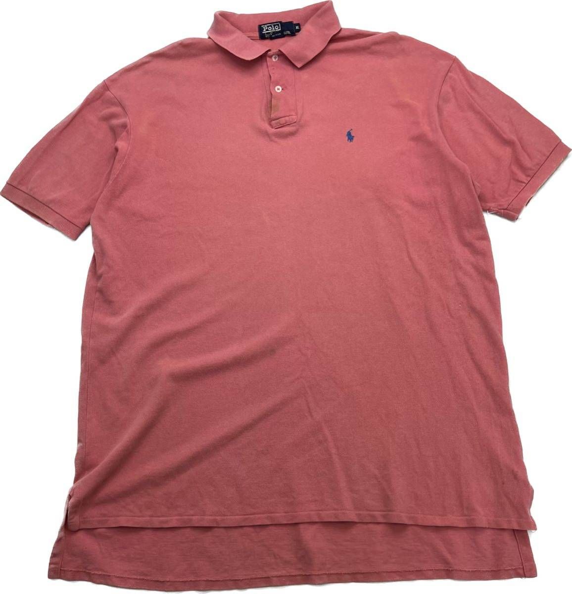 Rakuten - 【中古】POLO RALPH LAUREN 幅広いシーン◎ ポロシャツ 半袖 ピンク XL アメカジ ストリート アウトドア キャンプ 人気 ポロラルフローレン■EB257