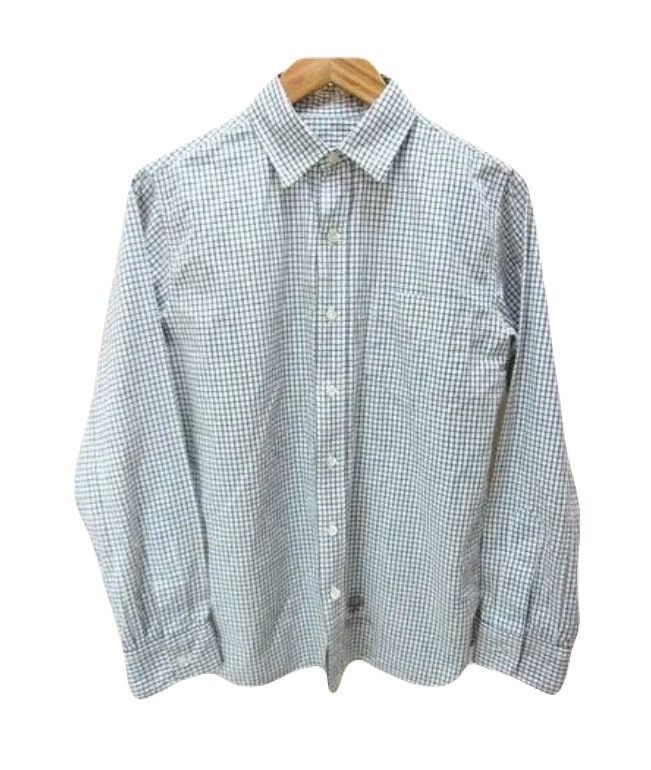Rakuten - 【中古】COOTIE ★ Engineered Garments ワークシャツ 格子 チェック ホワイト 長袖 シャツ S相当 アメカジ クーティー エンジニアドガーメンツ●BC33