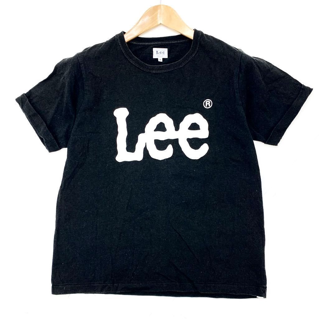 Rakuten - 【中古】■リー Lee 大きめ ロゴ ブラック 半袖 Tシャツ ヘビロテ M 春夏 定番 人気 アメカジ ストリート 古着 ■EB75