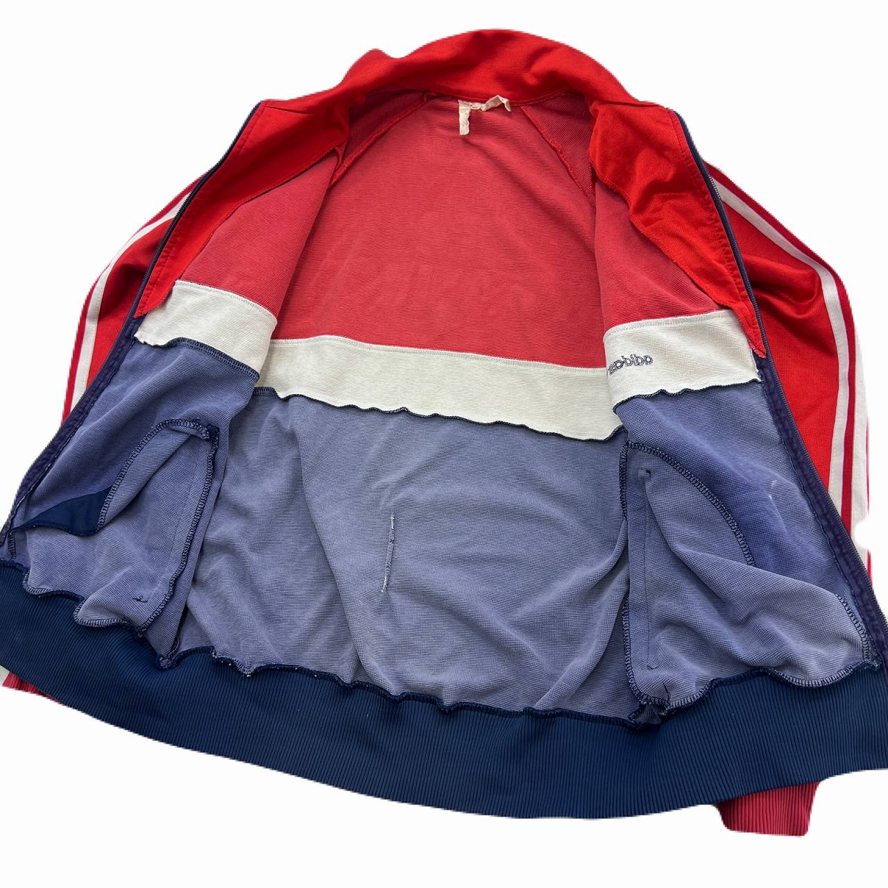 【中古】 アディダス トラックジャケット メンズ S相当 レッド ネイビー FC MONTLI...