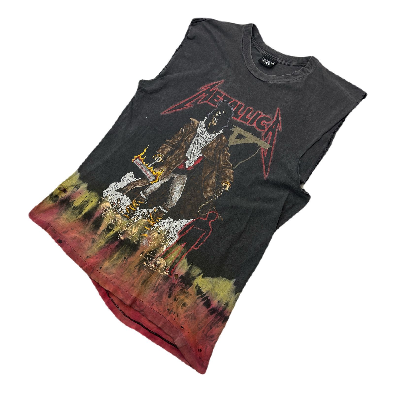  METALLICA メタリカ THE UNFORGIVEN EXECUTIONER ジ・アンフォーギヴン エクセキューショナー Tシャツ クリスタルレインタグ 許されざる者 両面 90s オリジナル ヴィンテージ プッシュヘッド ●CB312
