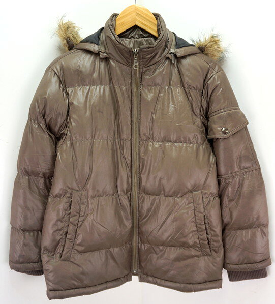 【中古】 ■ファーストダウン FIRST DOWN 子供用 キッズ ブラウン 中綿ジャケット 1...