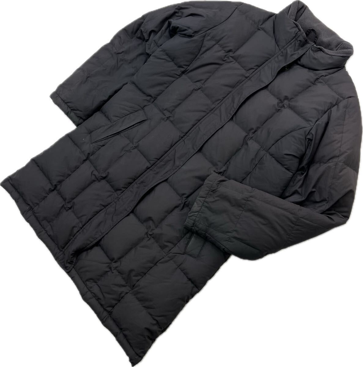 【中古】 Eddie Bauer ☆ エディーバウアー チャコールブラック ダウンコート ダウンジャケット レディース M 秋冬 アウトドア カジュアル■AF331
