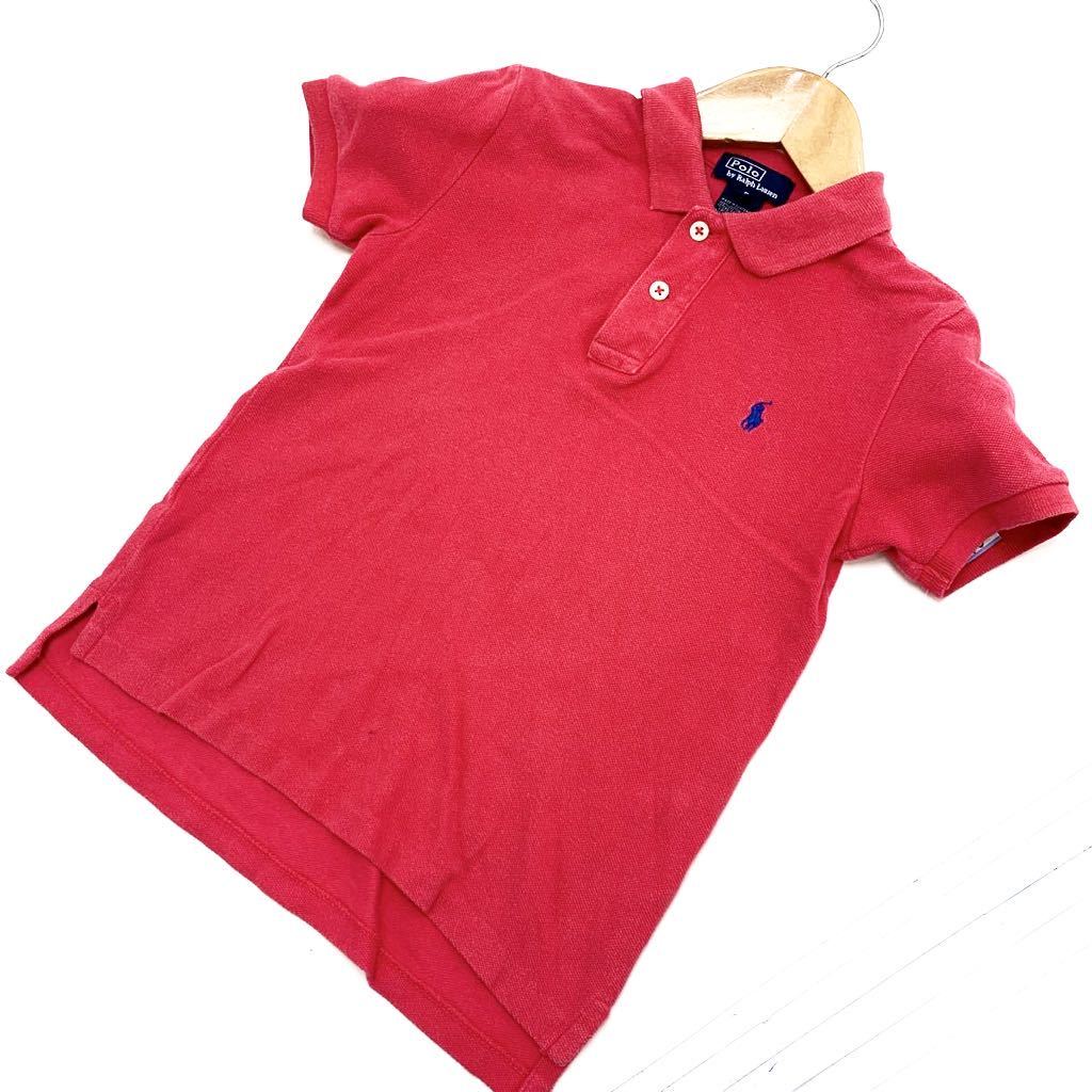 ポロ ラルフローレン POLO RALPH LAUREN 半袖ポロシャツ ピンク キッズ 子供用 5サイズ 120cm相当 シンプル 可愛い夏物♪■EA95 ブランドポロラルフローレン サイズ表記・実寸（平置き計測）表記：5（120-130相当） 実寸： 着丈48cm 身幅37cm 肩幅30cm 袖丈16cm ※必ず実寸をご確認の上、ご入札ください。 ※多少の誤差はご了承ください。 コンディション状態：若干の使用感はございますが、目立った汚れ等もなく問題なくご着用頂けます。 状態ランク：10中 7 （中古品と言うことにご理解いただける方のみご入札をお願い致します。）