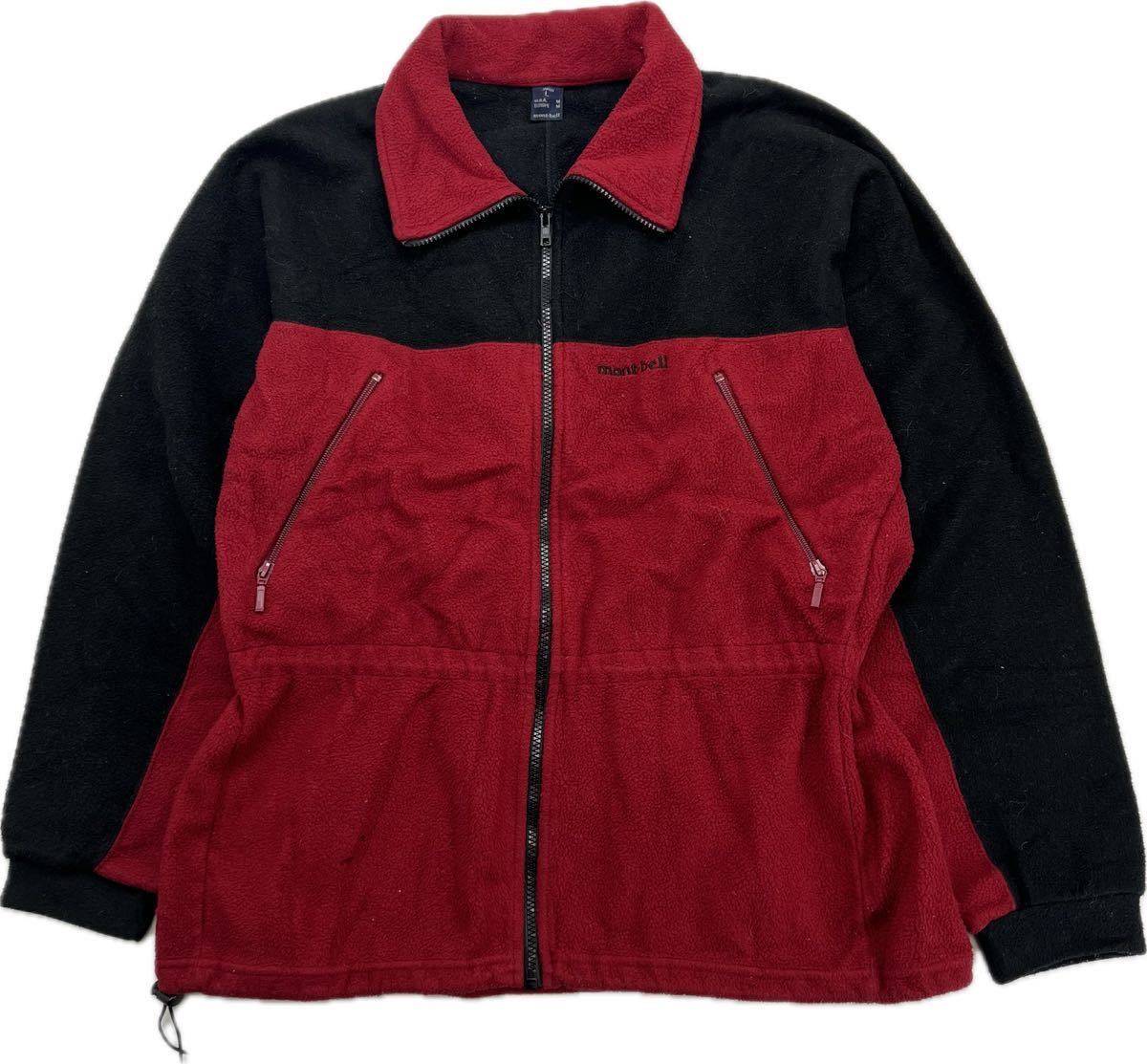 【中古】 mont-bell ☆ ブラック レッド フリースジャケット ミドルレイヤー L 登山 アウトドア キャンプ オールド 旧タグ 人気 モンベル■G287 threemysteries-10008509 MYSTERIES楽天市場店 サンプル画像3