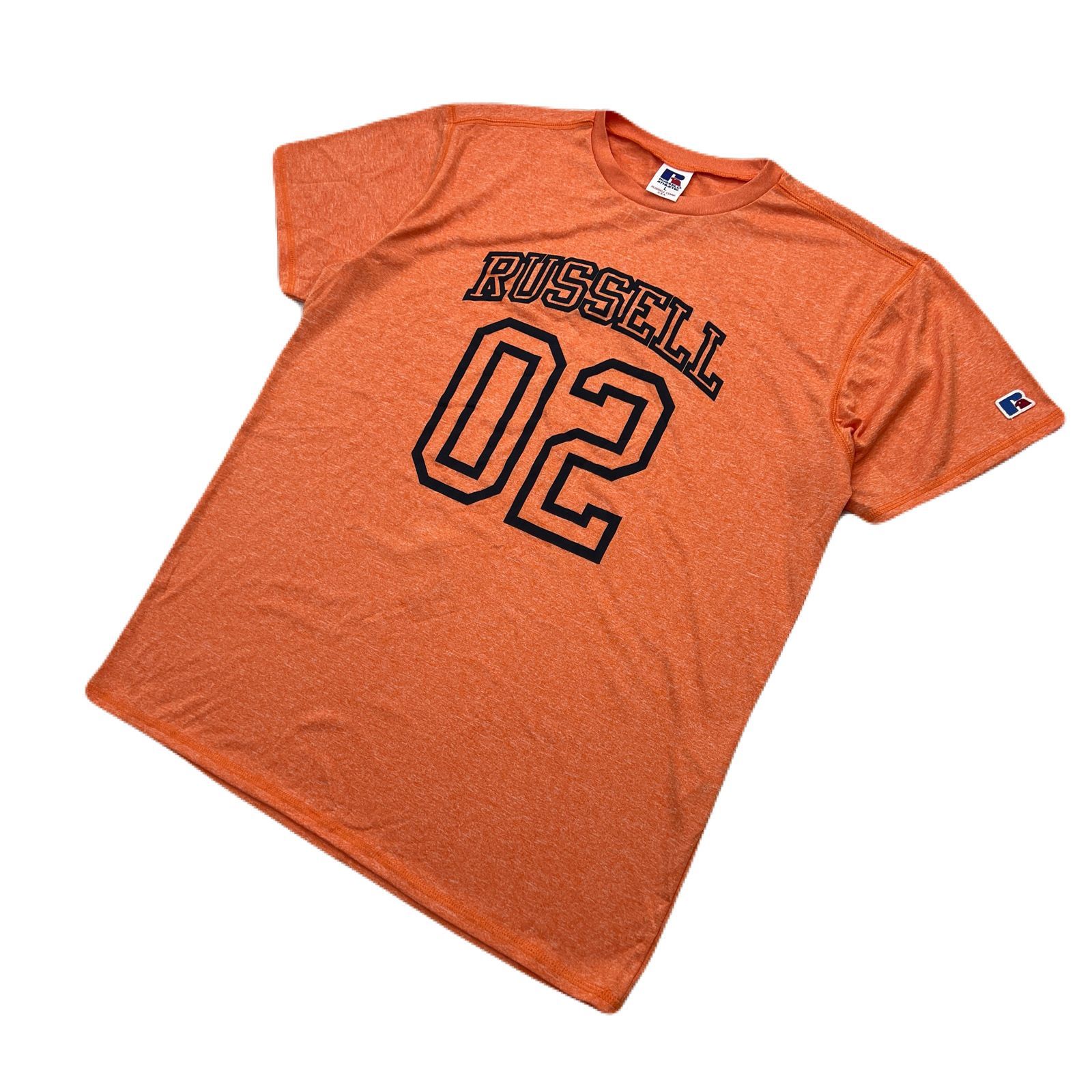 Rakuten - 【中古】RUSSELL ATHLETIC Tシャツ メンズ L オレンジ 杢柄 メランジ調 速乾 ラッセル アスレティック ●AC384