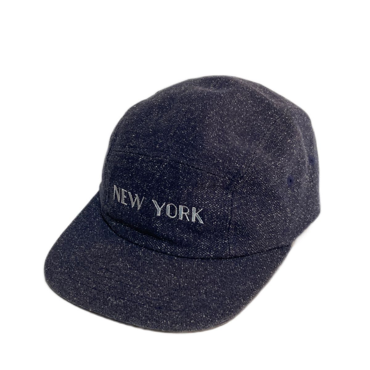 【中古】 BASIQUENTI ☆ NEWYORK ジェットキャップ 帽子 ネイビー メンズ 57-59cm ...