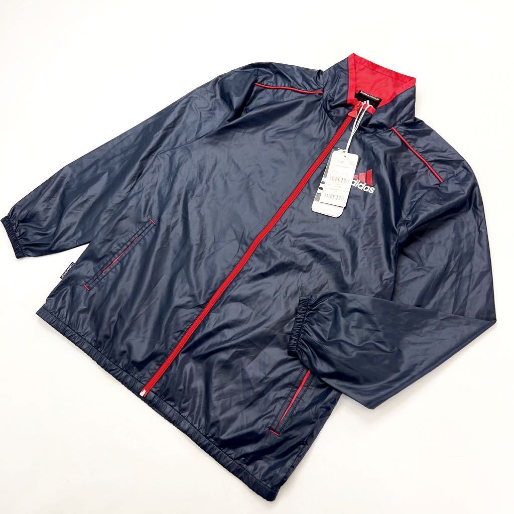 【中古】 タグ付 未使用 ☆ adidas ☆ ナイロンジャケット ウィンドブレーカー 150 キッズ 女の子 スポーツ アウトドア キャンプ アディダス■S1684