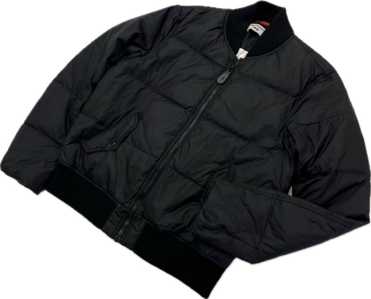 【中古】 UNIQLO ☆ INES DE LA FRESANGE ダウンジャケット ブルゾン レディース M相当 ブラック 秋冬 モード ミリタリー ユニクロ イネス■S3183