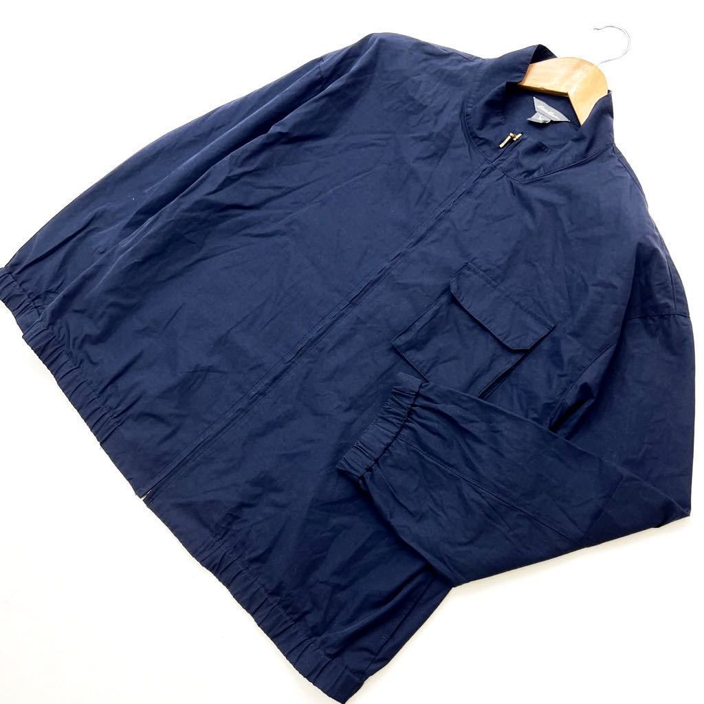 Rakuten - 【中古】エディーバウアー ☆ Eddie Bauer レディース コットン ブルゾン 薄手 羽織り ネイビー L シンプルな大人ジャケット♪ 着回し◎ ■AC216