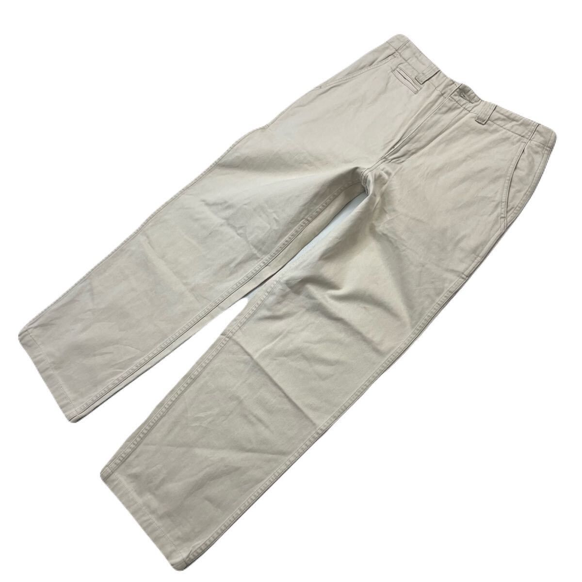  Duck Head ダックヘッド コットン パンツ ワークパンツ ベージュ メンズ W31 通年 ワーク アメカジ アウトドア ストリート 古着■Ja8088