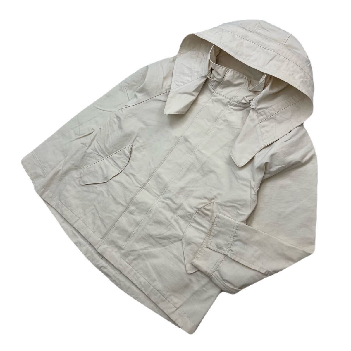 Rakuten - 【中古】BEAUTY＆YOUTH UNITED ARROWS ユナイテッドアローズ ホワイト コットン ジャケット ブルゾン フード S メンズ ユニセックス 古着■S4353