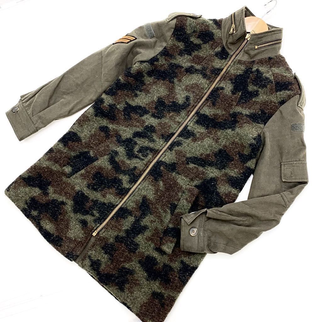 Rakuten - 【中古】ザラ トラフィック コート ZARA TRAFALUC レディース 迷彩柄 細身 ジップアップ Sサイズ 【かわいい細身♪ミリタリーデザイン】■AD63