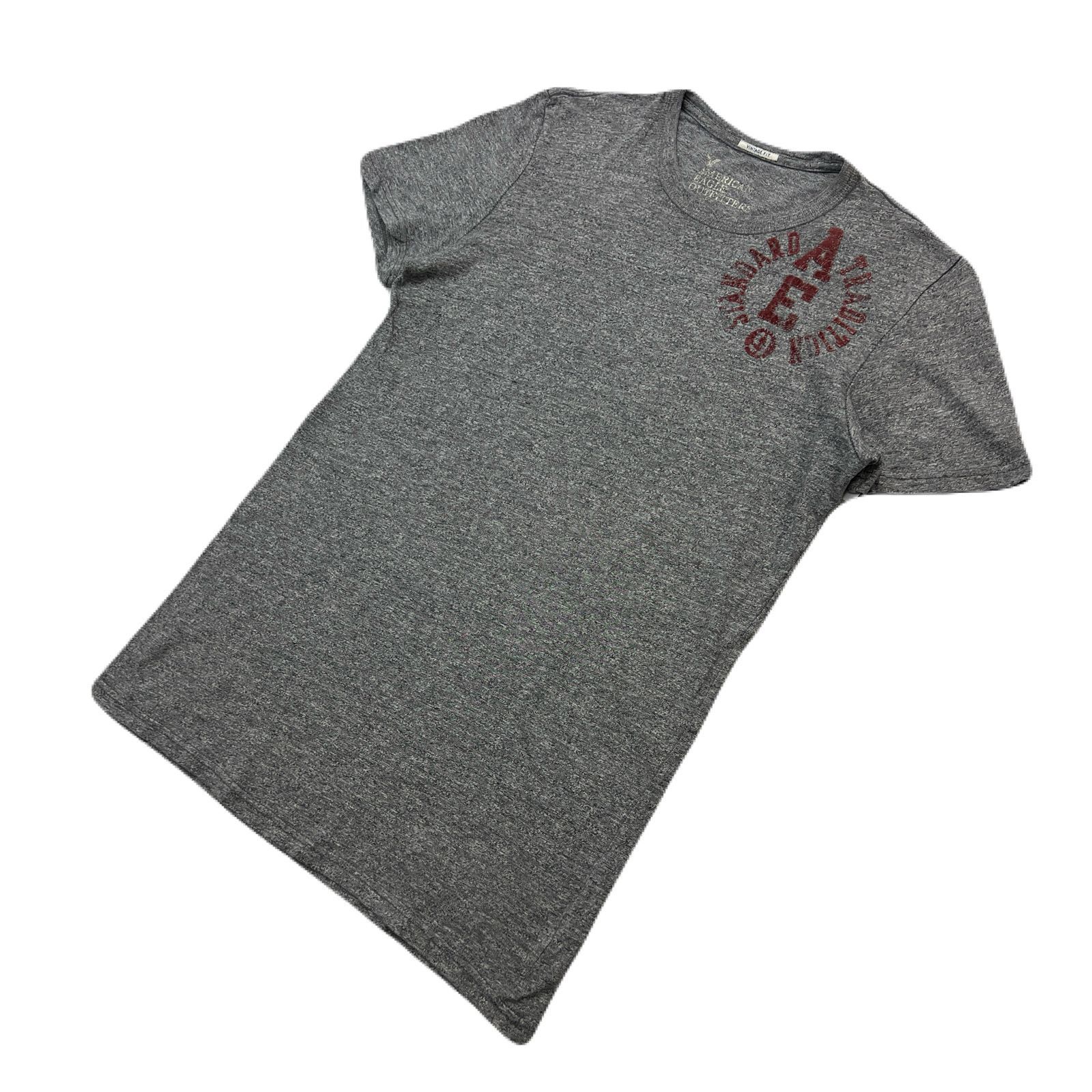 Rakuten - 【中古】アメリカンイーグル Tシャツ 半袖 グレー メンズ Sサイズ スリムシルエット 【 アメカジにピッタリハマる◎ 】 AMERICAN EAGLE ●B407