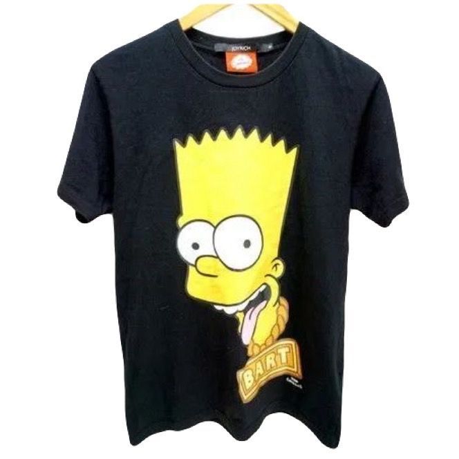 Rakuten - 【中古】JOYRICH シンプソンズ コラボ Tシャツ 半袖 ブラック フロント デカプリント ジョイリッチ Sサイズ メンズ ●EB21