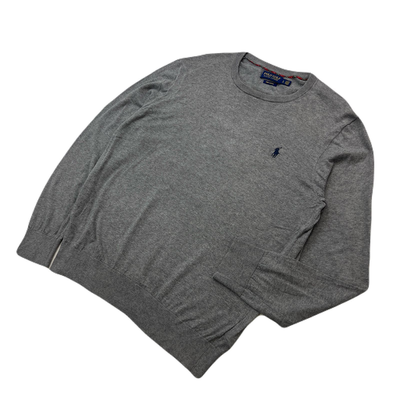 ポロ ゴルフ ラルフローレン セーター 綿100％ グレー メンズ Lサイズ 【 定番 合わせやすい ワンポイントロゴ 】POLO GOLF RALPH LAUREN ●FC270 表記：L 実寸： 着丈64cm 身幅53cm 肩幅46cm 袖丈63cm ※平置きでの実寸です。 ※必ず実寸をご確認の上ご購入ください。 ※多少の誤差はご了承ください。 ブランド名：ポロラルフローレン 状態ランク：10中 7 【状態追記】 ●古着のため多少の使用感がございます。 中古品としてご理解いただける方のみご購入をお願いいたします。 ☆皆様にとって楽しいショッピングになりますように☆ 新しい出会いは #古着屋MYSTERIES 【他のアイテムも多数ございます】 ★当店では基本、毎日新着アイテムを出品中です。 ★ショップフォローで新入荷通知されます。 ★他のアイテムをお探しの方は検索窓に【 古着屋MYSTERIES 】と検索してみてください！ ★「販売中のみ、価格順、カテゴリ別」などの絞り込み検索が可能です。