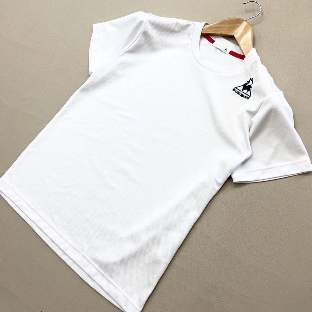 Rakuten - 【中古】le coq sportif Tシャツ メンズ S ホワイト シンプルで人を選ばない♪ ランニング トレーニング ゴルフ 速乾 ルコックスポティフ ■S433