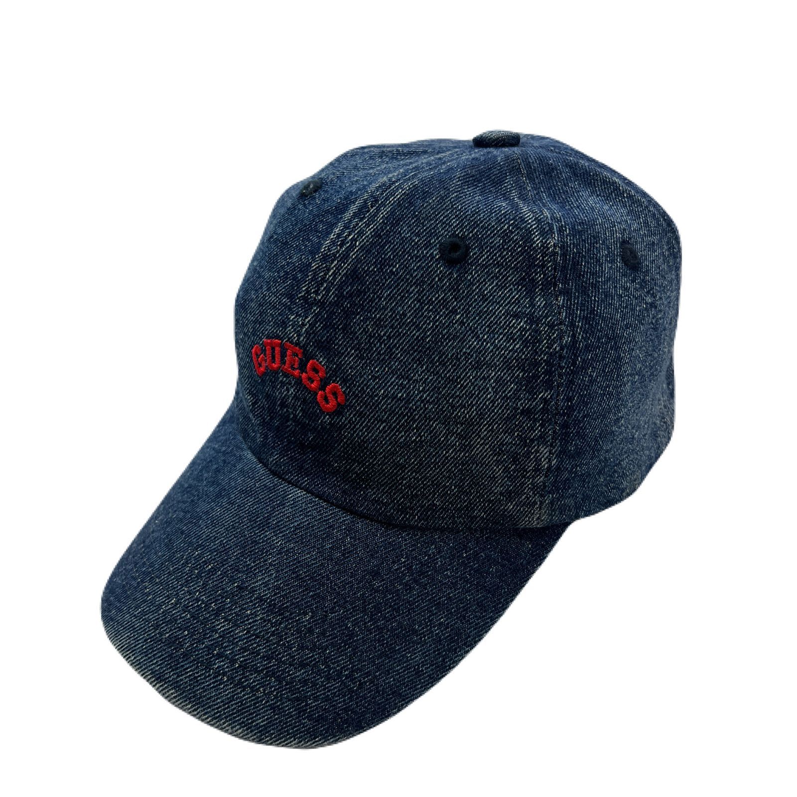 【中古】 GUESS JEANS ゲス ジーンズ デニムキャップ フロントロゴ 刺繍 サイズ調...