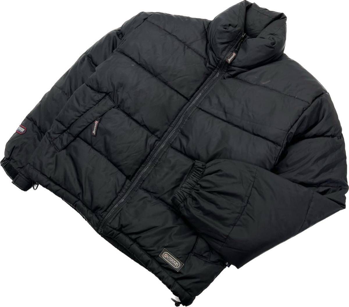 乐天商城 - 【中古】OUTDOOR PRODUCTS ☆ ボリューム◎ ダウンジャケット ブラック 黒 M 秋冬 スポーツ アメカジ ストリート 古着 アウトドアプロダクト■BF236