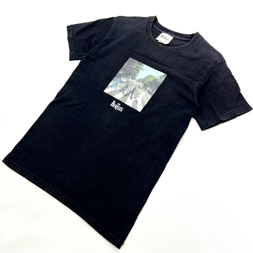 【中古】 THE BEATLES ☆ 2012 アビーロード 名作ジャケット Tシャツ ブラック S アメカジ バンド 古着MIX ビートルズ FRUIT OF THE LOOM■S1967