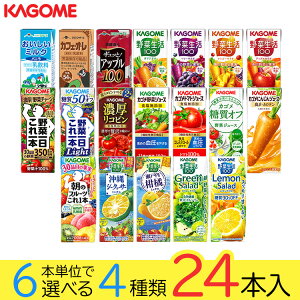 野菜ジュース 野菜生活 カゴメ 24本 19種類から4種類も選べる福袋♪(4種類×6本)