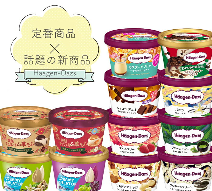 1000円オフクーポン配布中! ハーゲンダッツ 40周年アニバーサリーセット 第3弾 アイス 詰め合わせ ハーゲンダッツ ギフト ミニカップ セット アイスクリーム 贈り物 プレゼント 御歳暮 お歳暮 御年賀 お年賀 お礼 お返し 出産祝い お祝 御祝 御礼 御見舞 内祝 快気祝