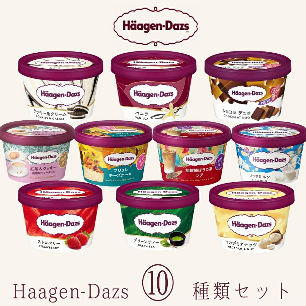 お中元 夏ギフトハーゲンダッツ アイスクリーム ミニカップギフト セット10個