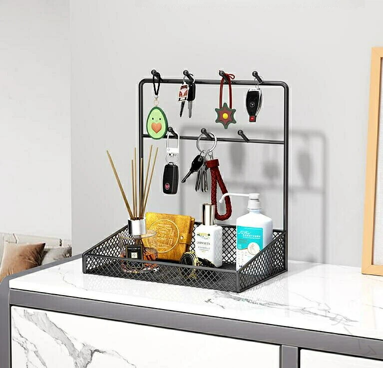 キーホルダー 玄関 キーフックスタンド 玄関収納 ホワイト ブラック 北欧スタイル 収納 おしゃれでかわ..