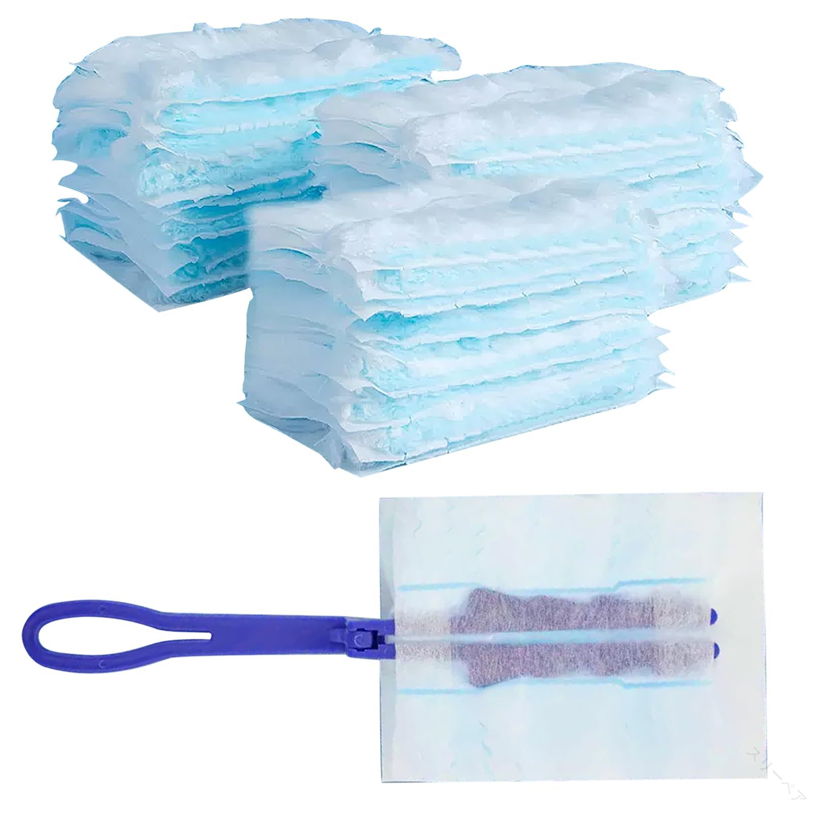 ほこり取り ホコリ取り はたき ハンディモップ 外し可能 使い捨て 静電吸着 ホコリ掃除用 ハンディタイ..