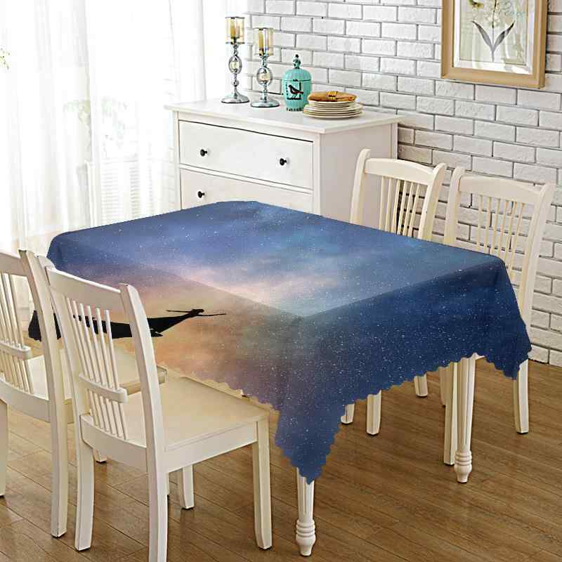 テーブルクロス ポリエステル 夜空 星空 アート モダン 家庭用 ダイニング 食卓 リビング テレビボード..