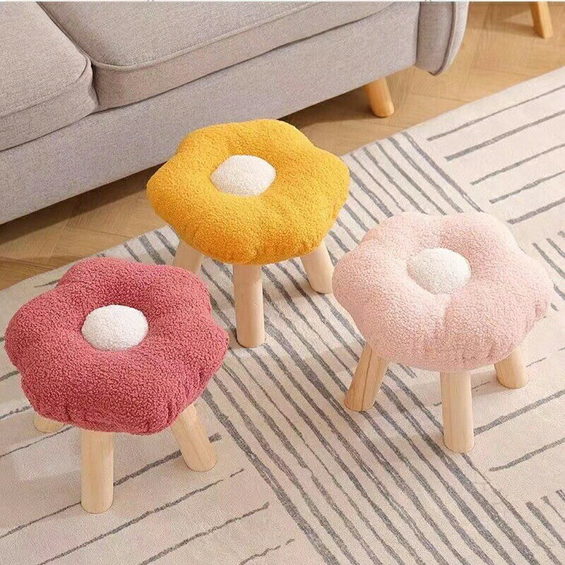 子供用スツール キッズチェア ミニスツール 子供 イス 木製 可愛い 踏み台 滑り止め 四脚スツール ホワ..