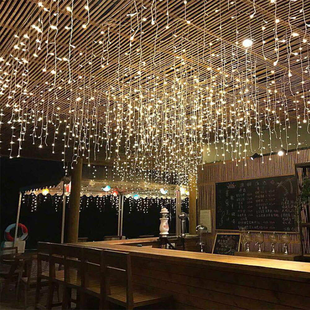 8種点灯モード搭載 屋外対応防水仕様 飾り付けに最適なクリスマス インテリアライト ストリングライト ..