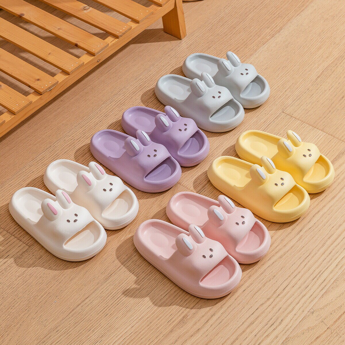 子供用スリッパ 夏用 軽量キッズスリッパ 室内室外履き うさぎキャラクター 人気 子供靴 サンダル 洗え..