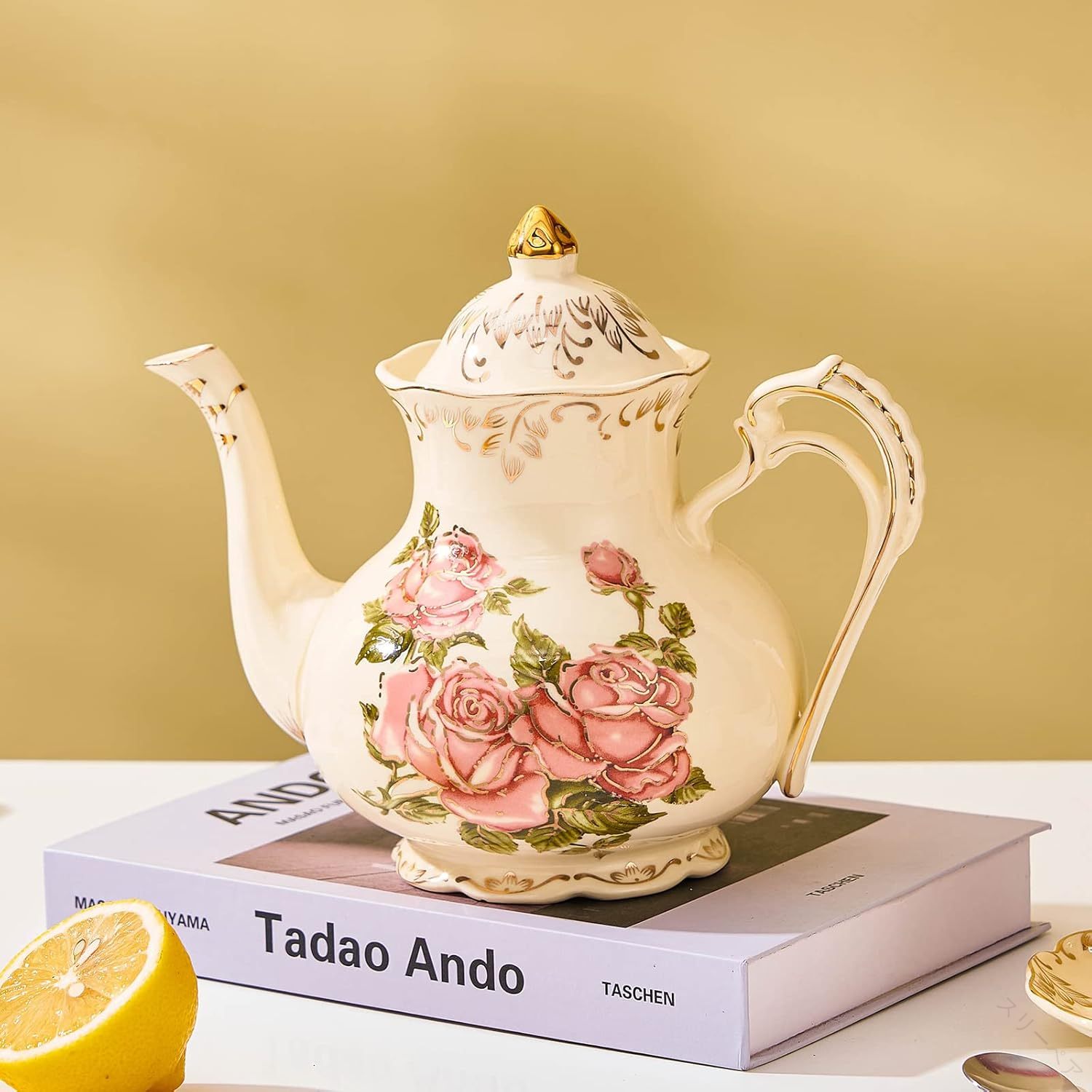 ティーポット 花柄 北欧 家庭用 コーヒーカップセット おしゃれ アフタヌーンティー茶道具 セラミック..