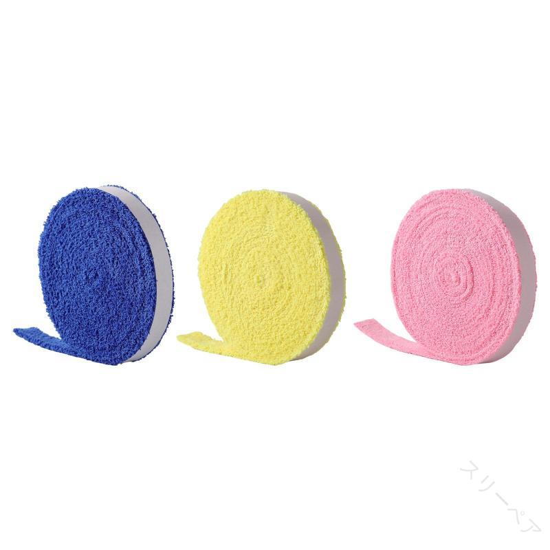 バドミントンタオルグリップタオルテープロール スウェット吸収性快適交換保護防止アンチスキッド仕様 ..