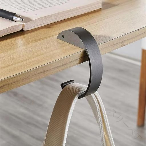 カーテンフックアジャスターとテーブルフックバッグハンガー 耐腐食性亜鉛合金製 軽量コンパクト 滑り..