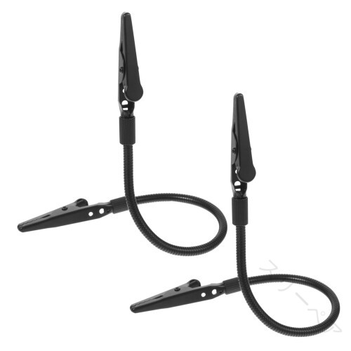 2本セット はんだ付け用ワイヤー 固定工具 メモ用ワニ口クリップ 写真ホルダー クラスプ 電気作業に最..