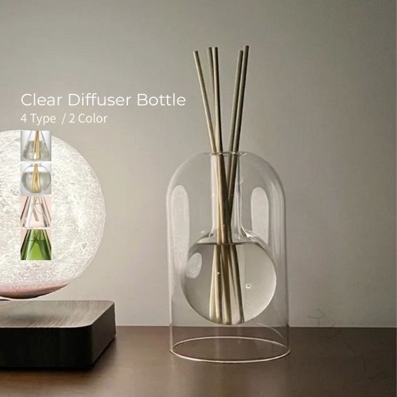 ディフューザーボトル ガラス製 詰め替え容器 のみ アロマ用 透明感 シンプル 韓国風 北欧 ナチュラル ..