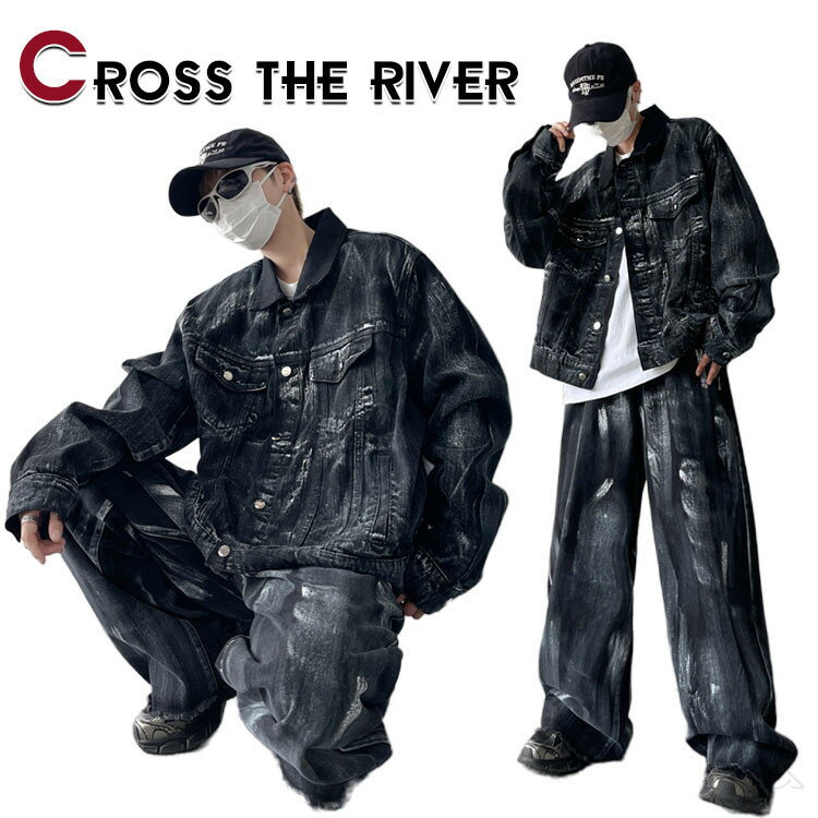 k-pop 衣装 大人 デニム ダンス衣装 セットアップ ヒップホップ ジャケット デニムパンツ 黒 パンツス..