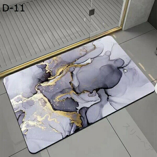 珪藻土マット バスマット ソフト 長方形 大きいサイズ 吸水 水切り 柔らかい 速乾 滑り止め付き アスベ..