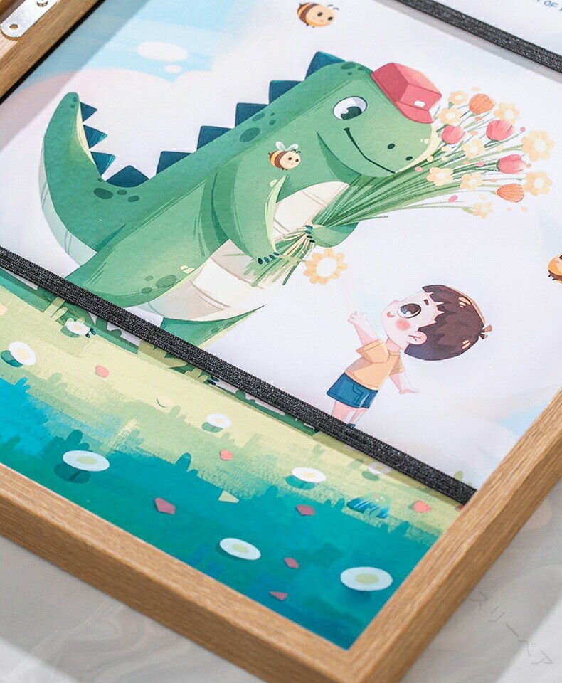 アートフレーム 木製 子供の絵 飾り 保存用 おしゃれ 額縁キッズ アートフレーム 前開き 絵画 絵 ポス..