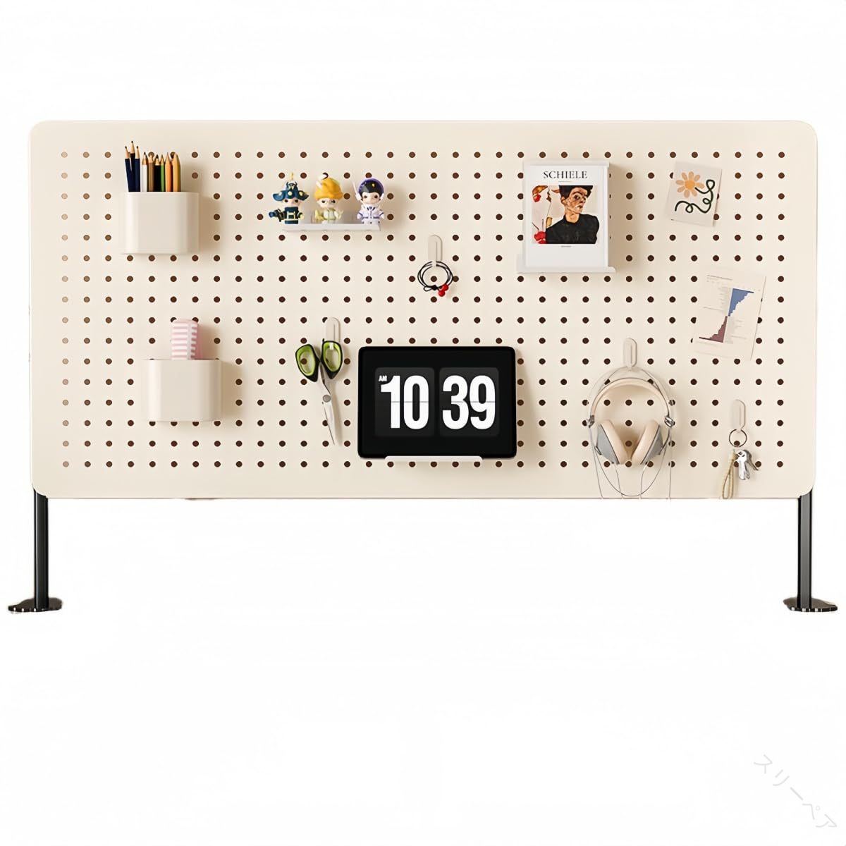 有孔ボードデスクトップ 有孔ボード ホームデスク 寮用垂直収納パーティション 卓上収納ラック アクセ..