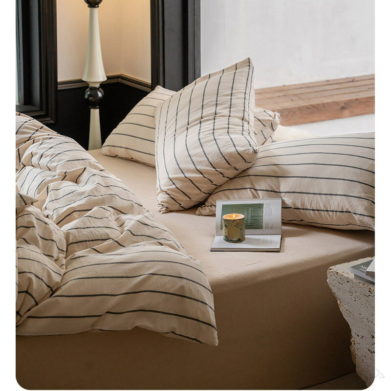 枕カバー 48×74cm 2枚セット 綿洗いざらし素材 高級ホテル仕様 北欧デザイン 快眠 安眠 熟睡 肌に優し..