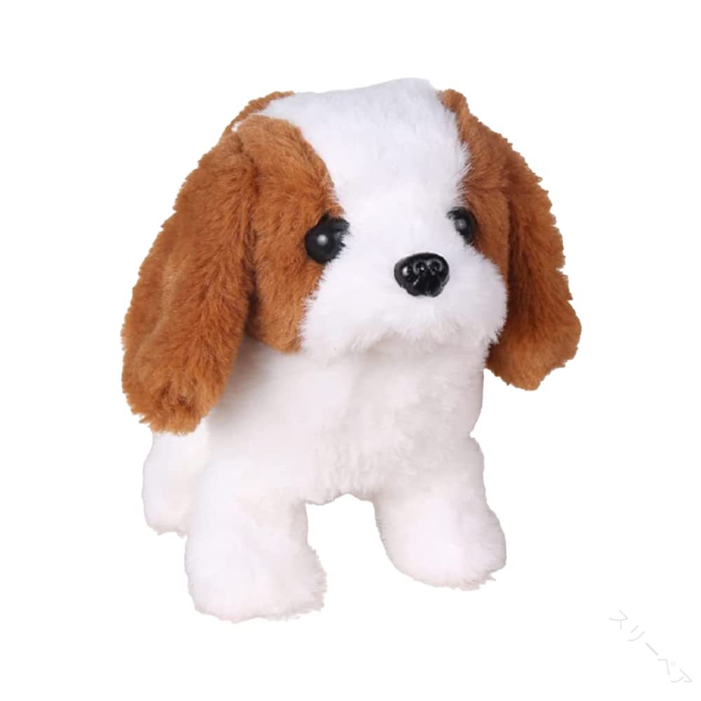 電動ペット犬 動くぬいぐるみ わんちゃん 歩く 鳴く リアルで可愛いおもちゃ 電池給電式 歩く 吠える ..