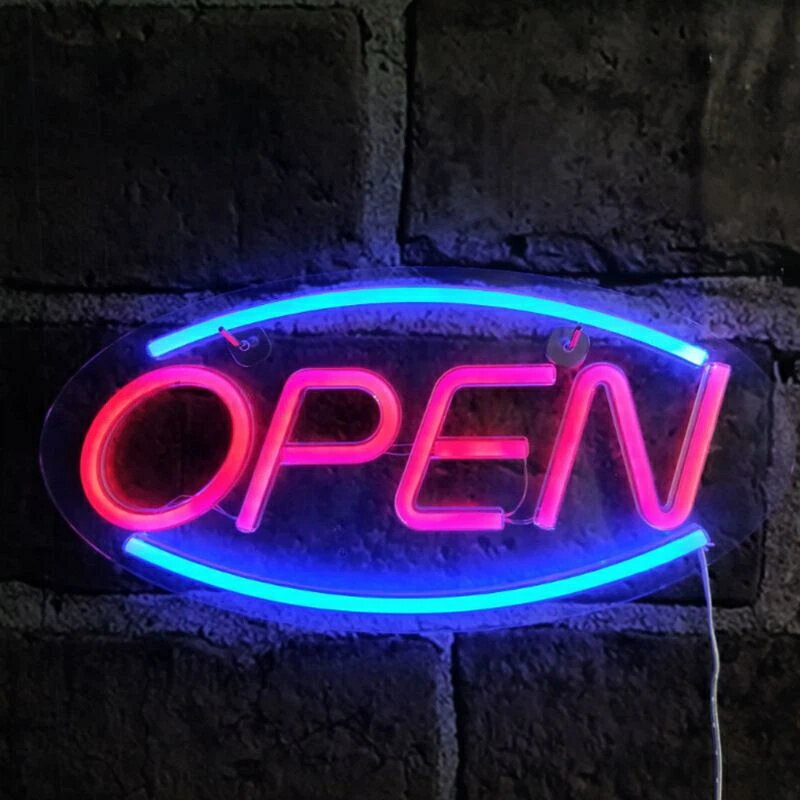 OPEN ネオンサイン LEDネオンライト ネオン看板 インテリア 部屋の装飾 雰囲気作り レストラン 喫茶店 ..