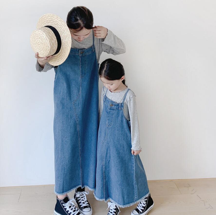 リンクコーデ 親子 ペアルック ワンピース サロペット 親子セット 親子ペア 女の子 レディース デニム スカート 母 娘 ゆったり親子お揃い 親子コーデ サロペスカート ガールズ ペア お揃い服 子供服 ママと娘 家族 おそろい 記念日 プレゼント 人気デザイン